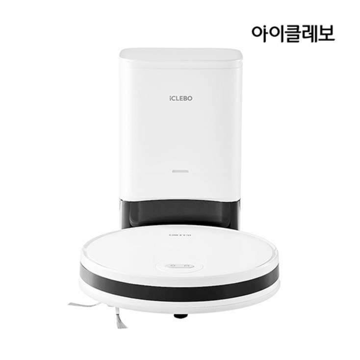 아이클레보 G5 max 오토엠티 스테이션 흡입 물걸레 로봇청소기 세트 YCR-M09-100A, 단품