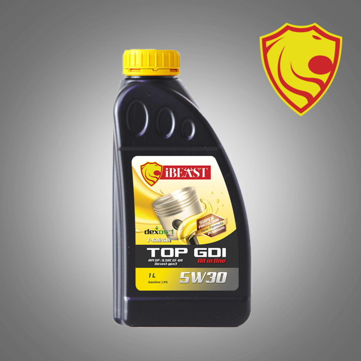 아이비스트 TOP GDI 5W30 합성엔진오일 가솔린 코팅제 함유 수량할인, 8개, 1L, 5w30