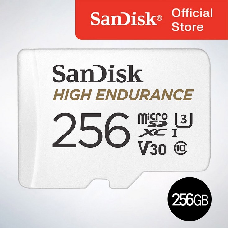 샌디스크코리아 공식인증정품  마이크로 SD 카드 SDXC High Endurance 하이엔듀런스 블랙박스 CCTV 전용 QQNR