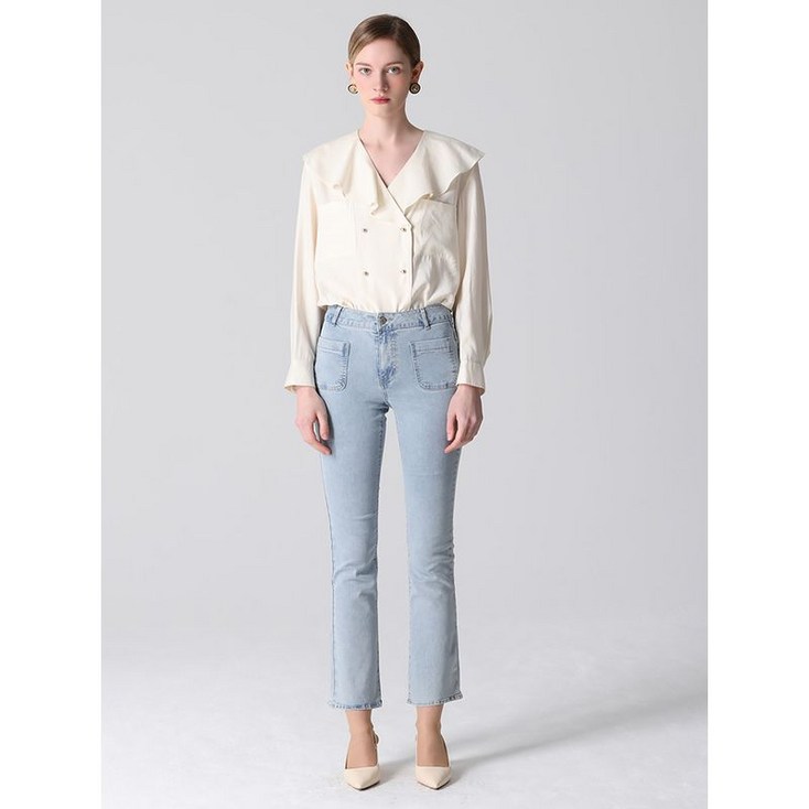 리스트 포켓 로우라이즈 데님 팬츠 택가격 178000원