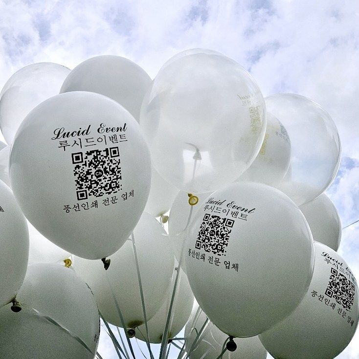 인쇄 풍선 제작, 라운드 풍선양면 인쇄, 1000개