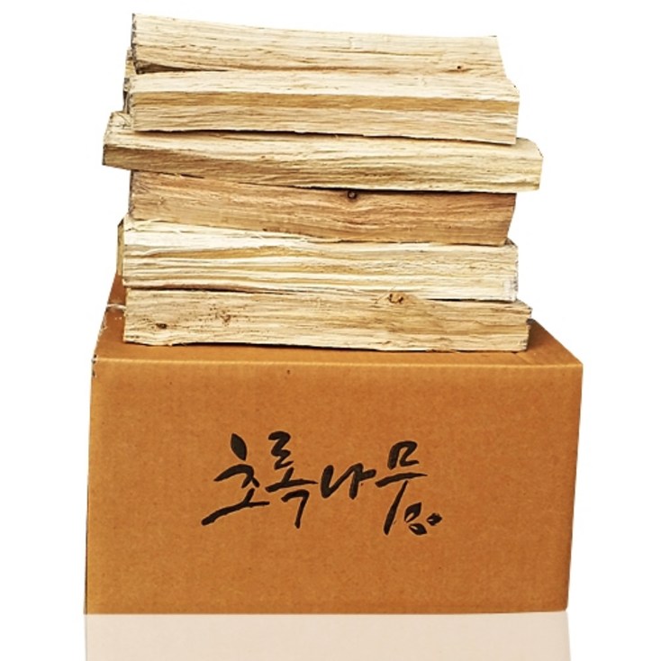 초록나무 참나무장작 표준목, 1박스, 20kg, 1개 초록나무 참나무장작 표준목, 1박스, 20kg, 1개