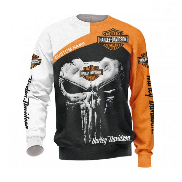 Harley Davidson 할리 데이비슨 크루넥 롱 슬리브 스웻셔츠 티셔츠
