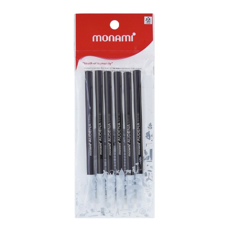 모나미 어데나 6p, 블랙, 1개 모나미 어데나 6p, 블랙, 1개