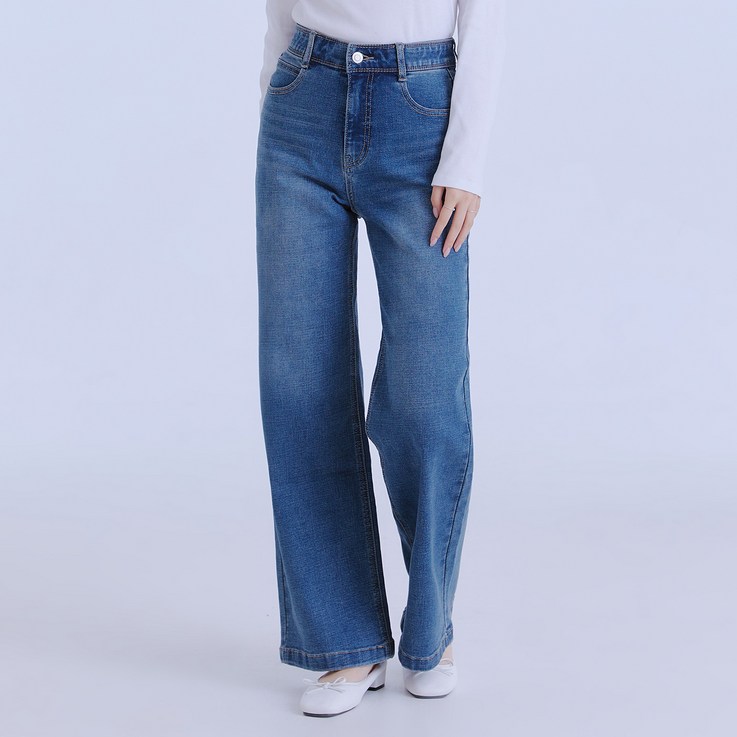 로엠 Fit me 와이드 데님 로엠 Fit me 와이드 데님