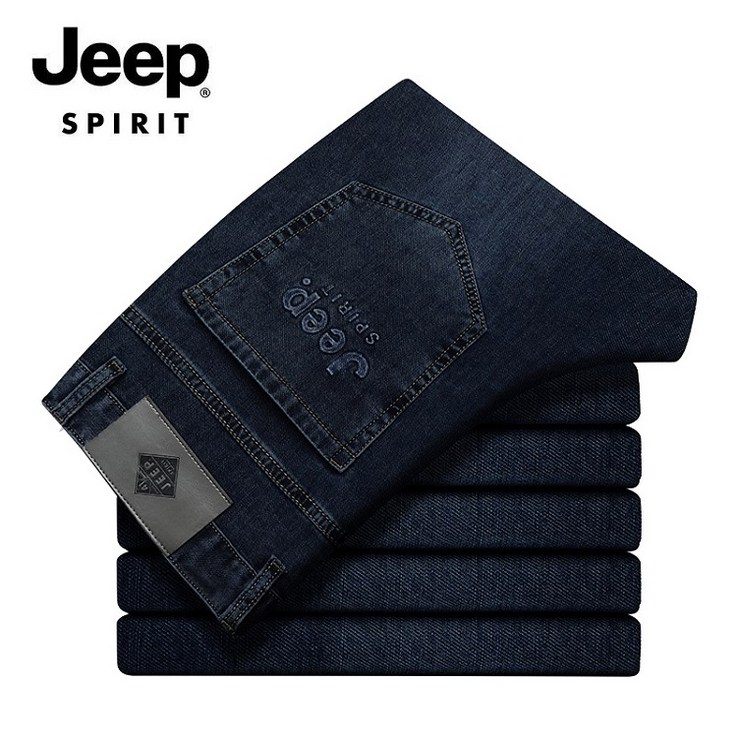 JEEP Spirit 지프스피릿 남성 청바지 마이크로 탄성 미드 웨이스트 팬츠 비즈니스 캐주얼 청바지 Jeans26812