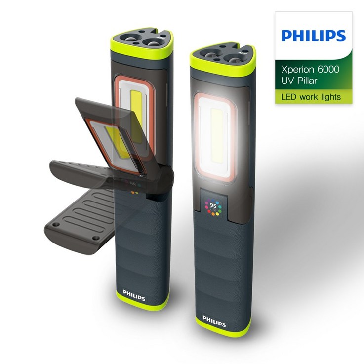 필립스 공식판매점 프로페셔널 엑스페리온 6000 시리즈 LED 작업등 캠핑랜턴 X60 UV Pillar, 1개