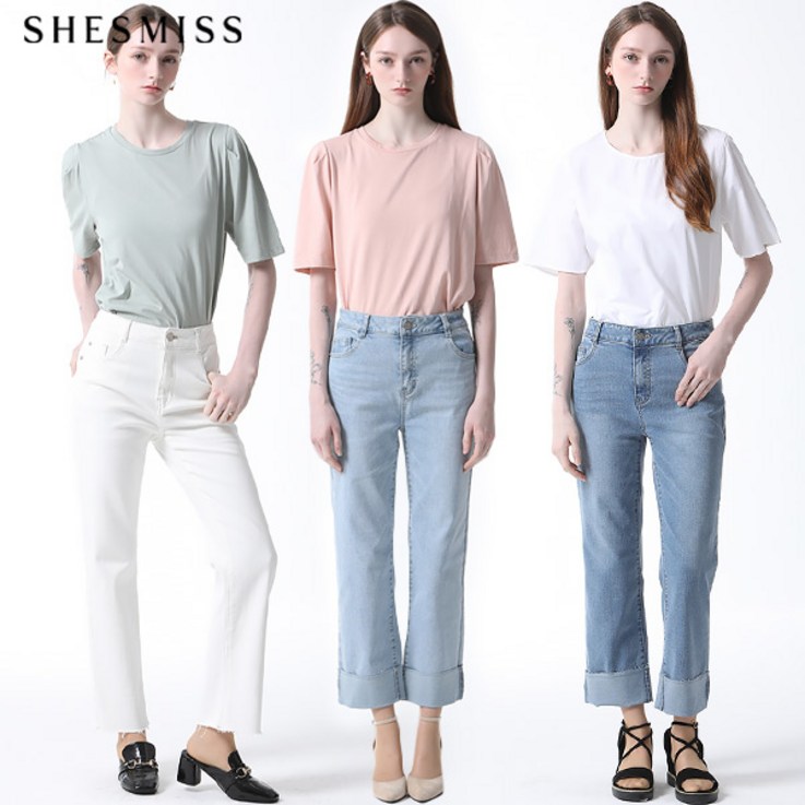 쉬즈미스 롤업 데님 팬츠 택가격 158000원 쉬즈미스 롤업 데님 팬츠 택가격 158000원