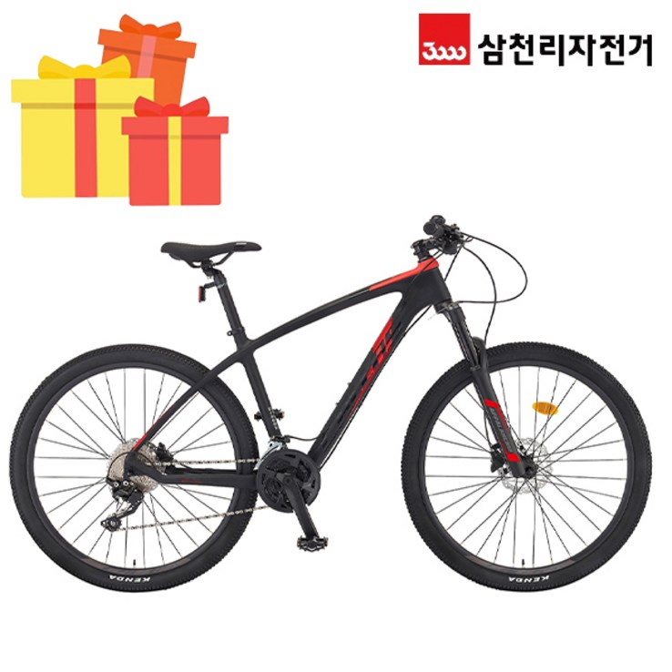 삼천리 완조립 2022 아팔란치아 칼라스 카본 27.5인치 30단 산악 MTB 카본 자전거, 레드블랙, 색상레드블랙  사이즈15S, 상세 설명 참조