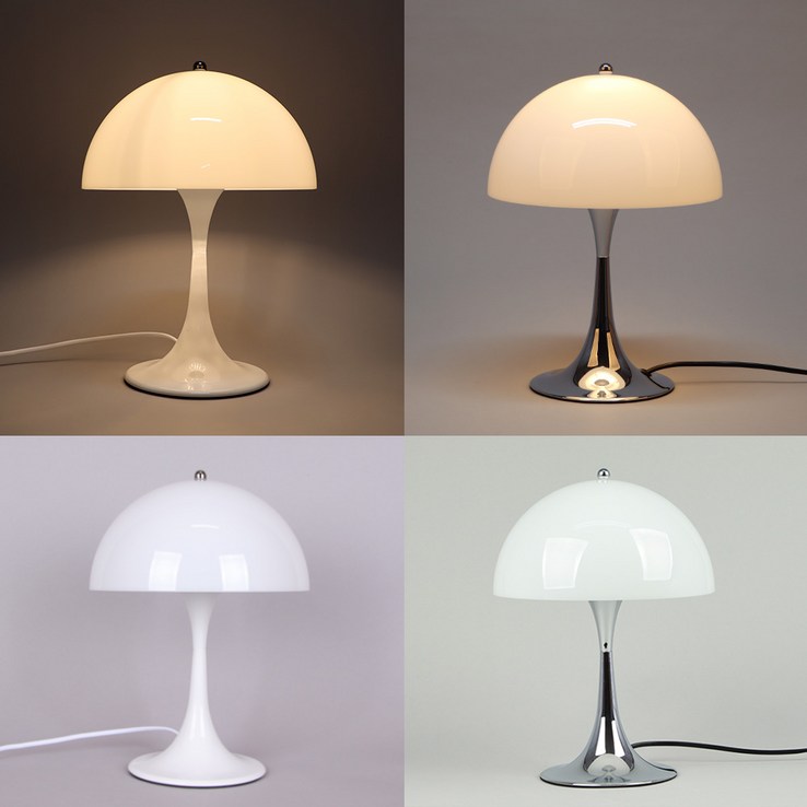 재경조명 델루나 단스탠드 무드등 간접등 인테리어 조명 책상 침실 머쉬룸 버섯 루이스폴센, 화이트
