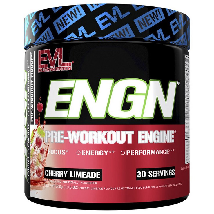 EVLUTIONNUTRITION ENGN 프리워크아웃 엔진 체리 라임에이드 맛