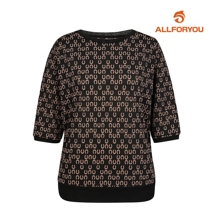 [올포유] 여성 패턴 포인트 티셔츠 ALTRK5141-199_G