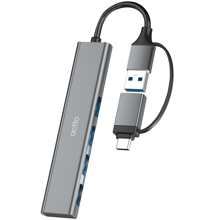 엑토 USB C타입 4포트 확장 멀티포트 허브 HUB-57, HUB-57, 1개