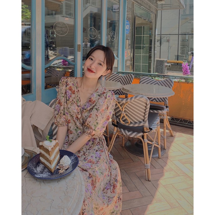 달트 MADE선셋 로맨틱 랩 원피스