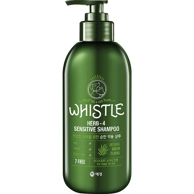 휘슬 허브4 약용 반려동물 샴푸, 500ml, 1개 휘슬 허브4 약용 반려동물 샴푸, 500ml, 1개