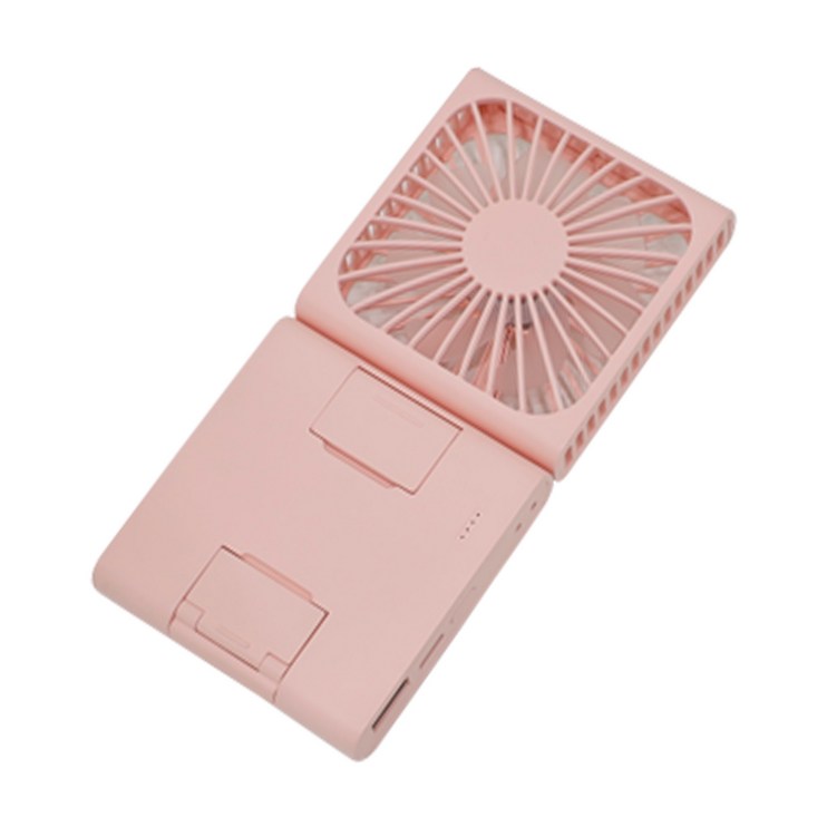 HK-휴대폰 고정 거치대 겸용 선풍기 보조배터리, 고정집게 C-핑크 - 에잇폼