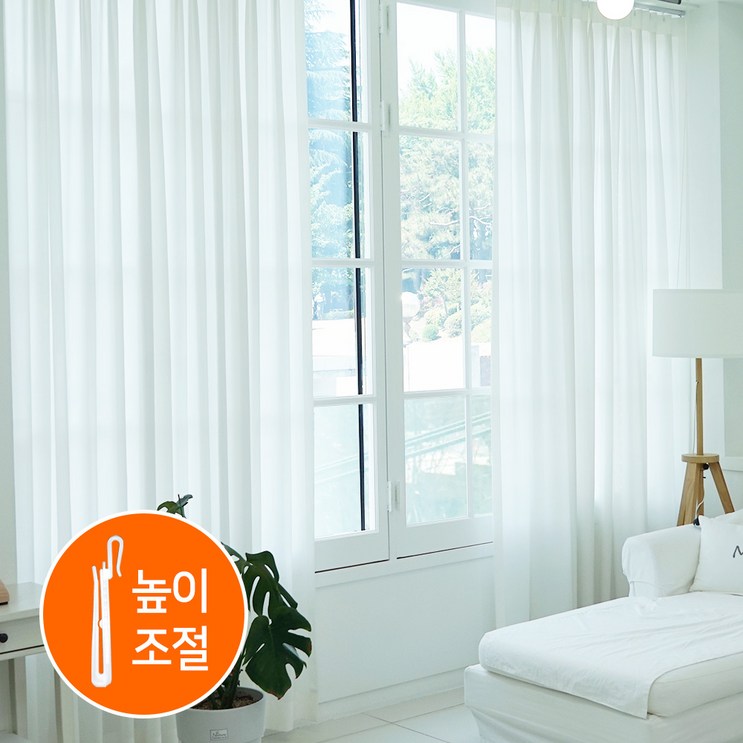 휴인홈 차르르 화이트 쉬폰 호텔식 나비주름커튼2p 휴인홈 차르르 화이트 쉬폰 호텔식 나비주름커튼2p