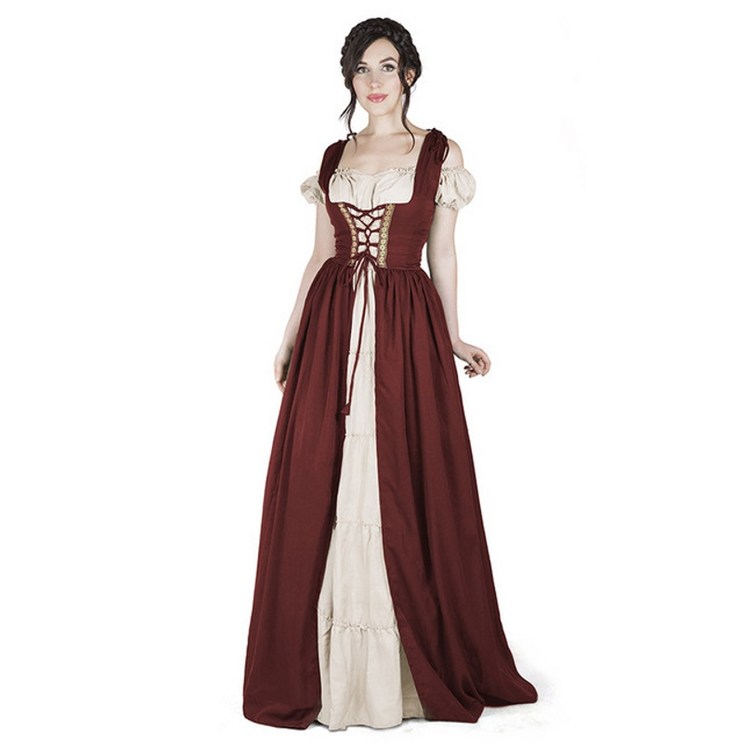 중세시대드레스 왈츠 원피스 서양 귀족 드레스 19세기 new 의상 법원 멋진 카니발