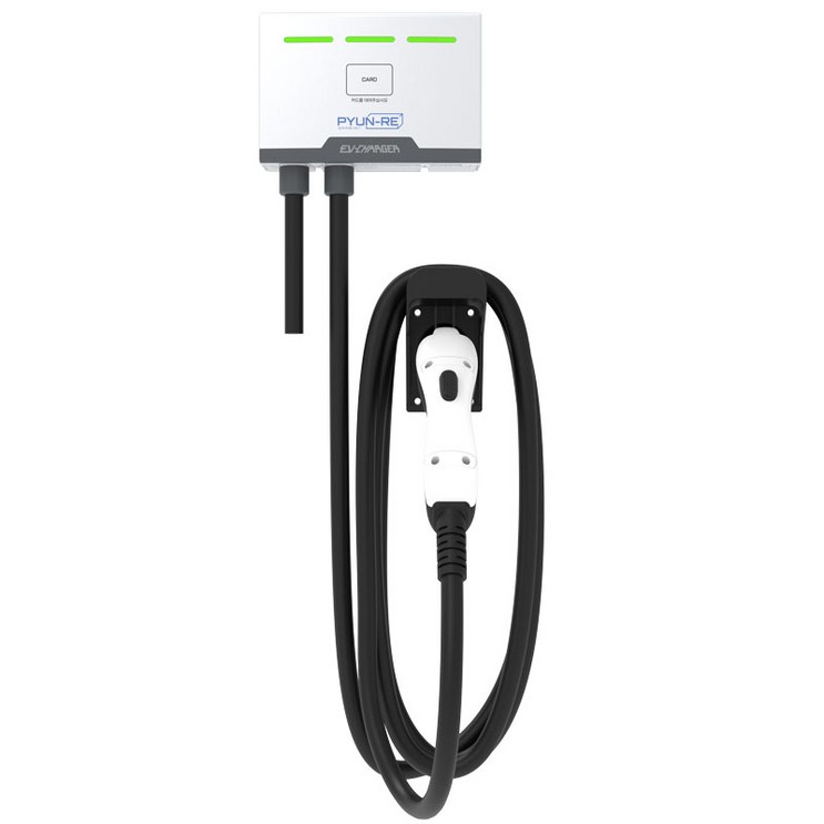 전기차 충전기 편리PyunRe 7kW 완속 가정용 벽부형 집밥, 1개