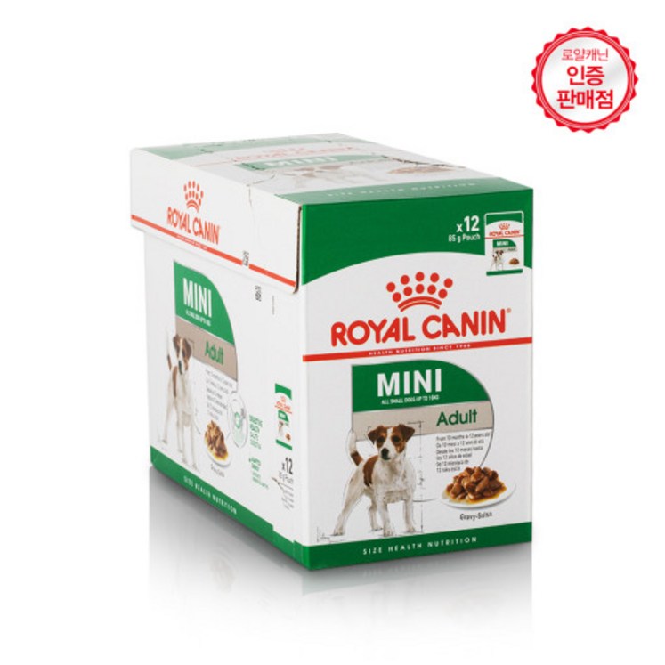 로얄캐닌 강아지 파우치 85gx12ea 1box 캔파우치파우치