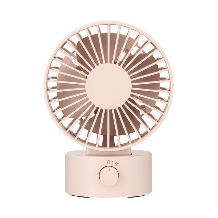 무인양품 MUJI USB 데스크팬저소음, 핑크, C9S1021