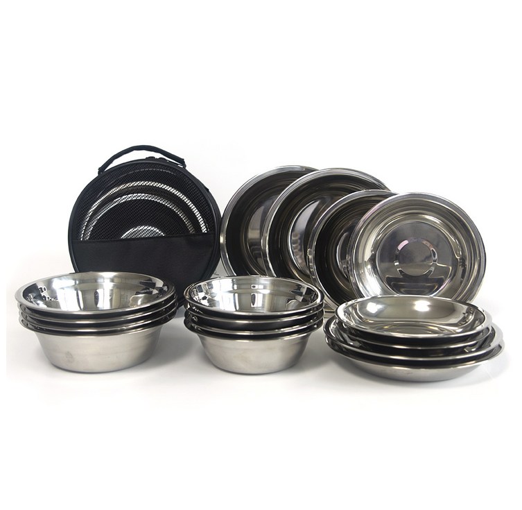 Sisem 플렉스 캠핑식기, 1세트, 식기 17p, 단일색상