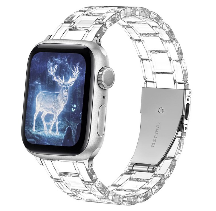 루아러블 애플워치 크리스탈 클리어 브레이슬릿 투명 스트랩