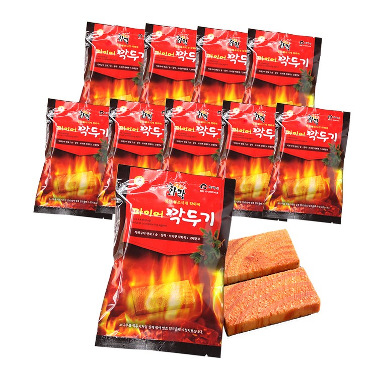 파이어깍두기 소나무 착화제 2p