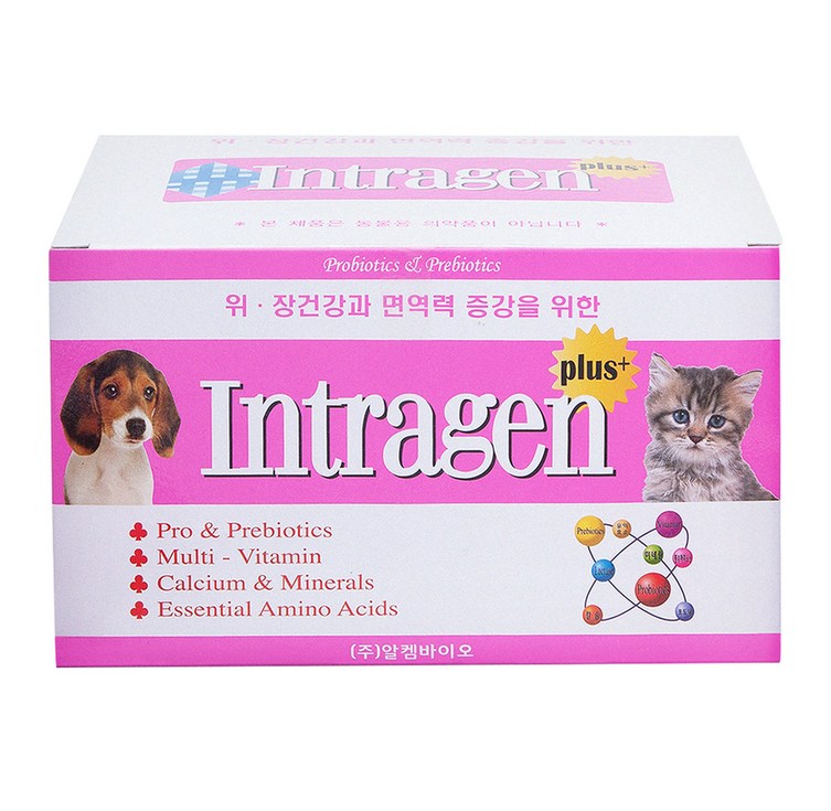 인트라젠 플러스 반려동물 장영양제 분말타입 100포