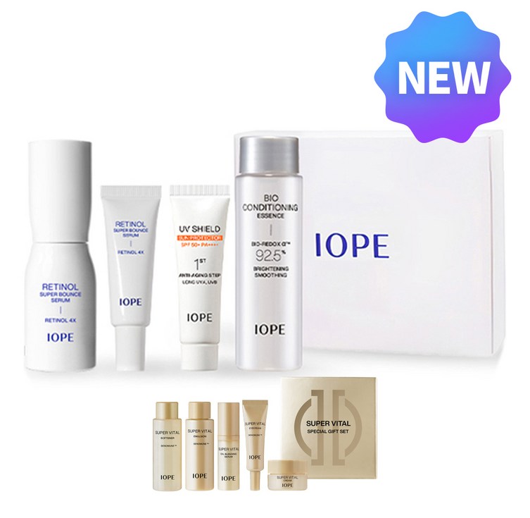 아이오페 레티놀 슈퍼 바운스 세럼 30ml 기획세트 슈퍼바이탈 견본 5종, 1세트