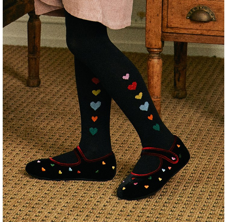 봉봉마카롱 여아용 하트 타이즈