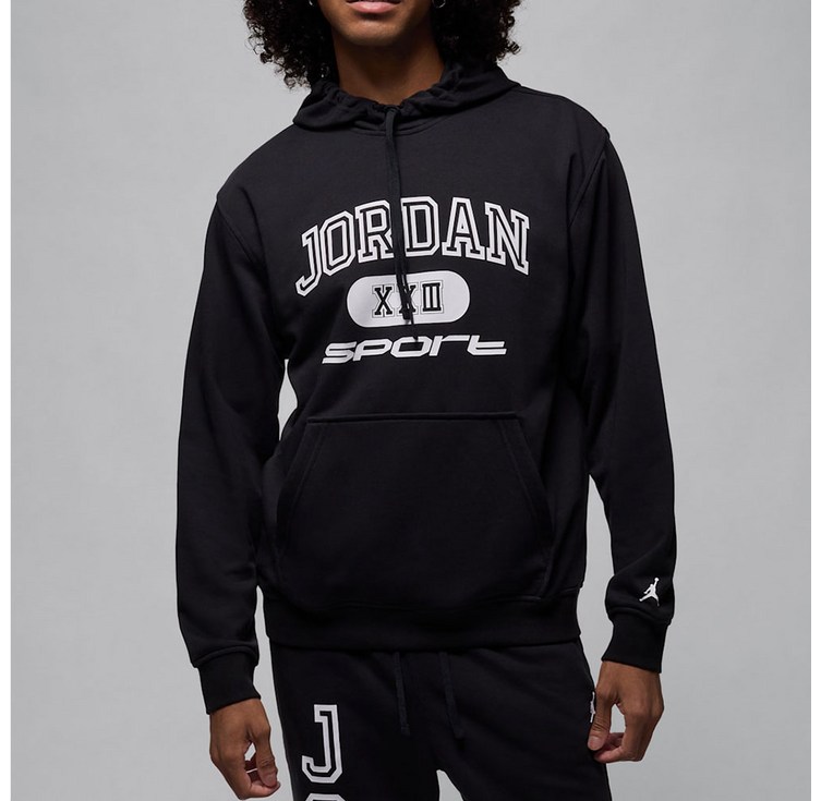 나이키 남성 조던 크로스오버 풀오버 후드 검정 화이트