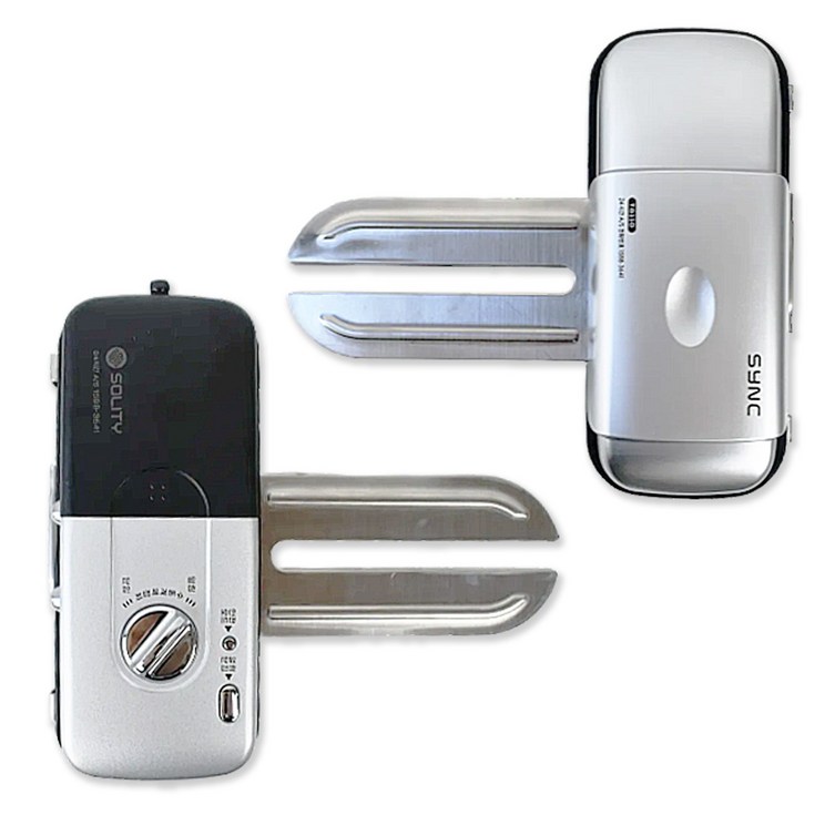 혜강 솔리티 SYNC TG110 날개형 유리문 디지털 도어락 비밀번호 글라스도어록 강화유리