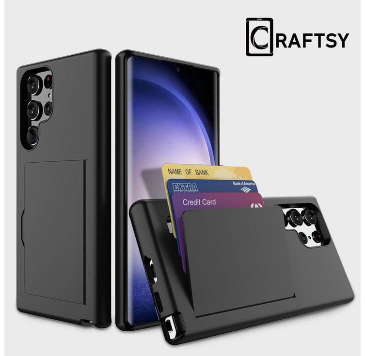 Craftsy 삼성 S21S22S23S24S25 시리즈 폰케이스 카드지갑 3장수납 케이스
