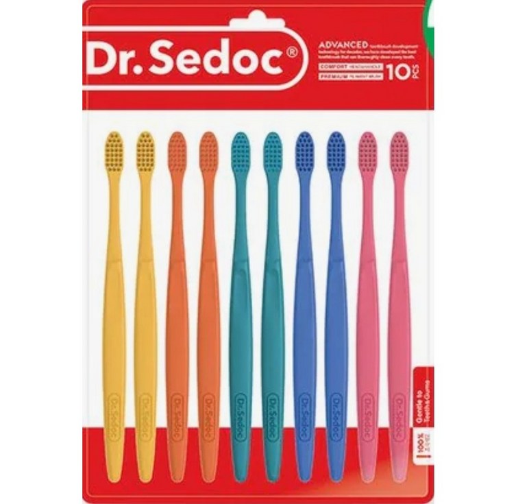 T 닥터세닥 코튼팝 칫솔 30입 대용량 온가족 한정판 초극세모 작은헤드, 1개