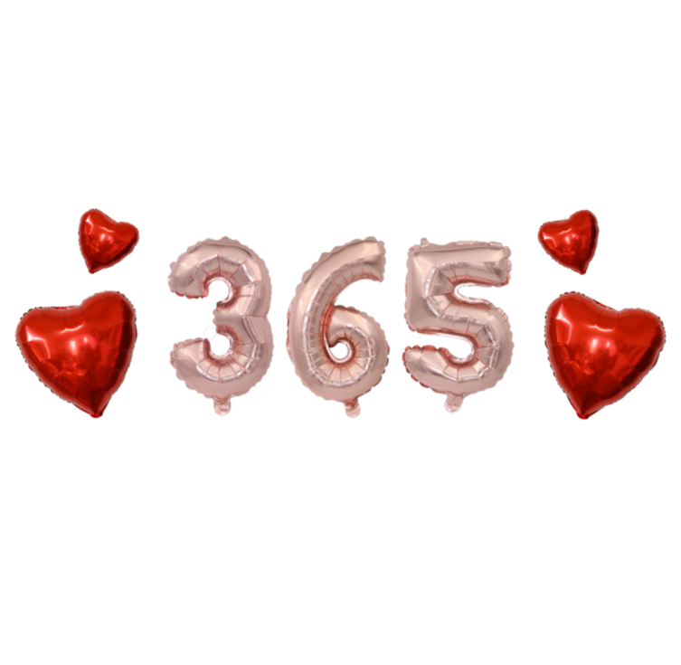 베르트폴 365일 1주년 기념일 파티 풍선 세트 베르트폴 365일 1주년 기념일 파티 풍선 세트
