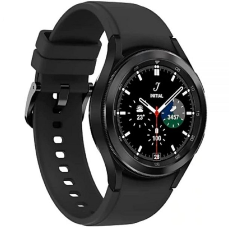 삼성 갤럭시 워치 4 클래식 스마트워치 42mm, 여분의 밴드 포함, 슬립 모니터, 블랙  SMR880NZKCXAA 갱신