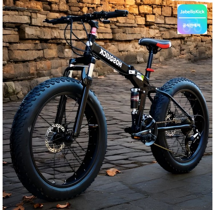 miraemoa 접이식 MTB 산악 자전거 광폭 타이어 팻바이크 펫바이크 바뀌 두꺼운 오프로드