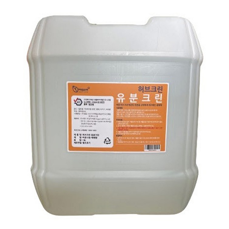 허브크린 유분크린, 18L, 1개 허브크린 유분크린, 18L, 1개