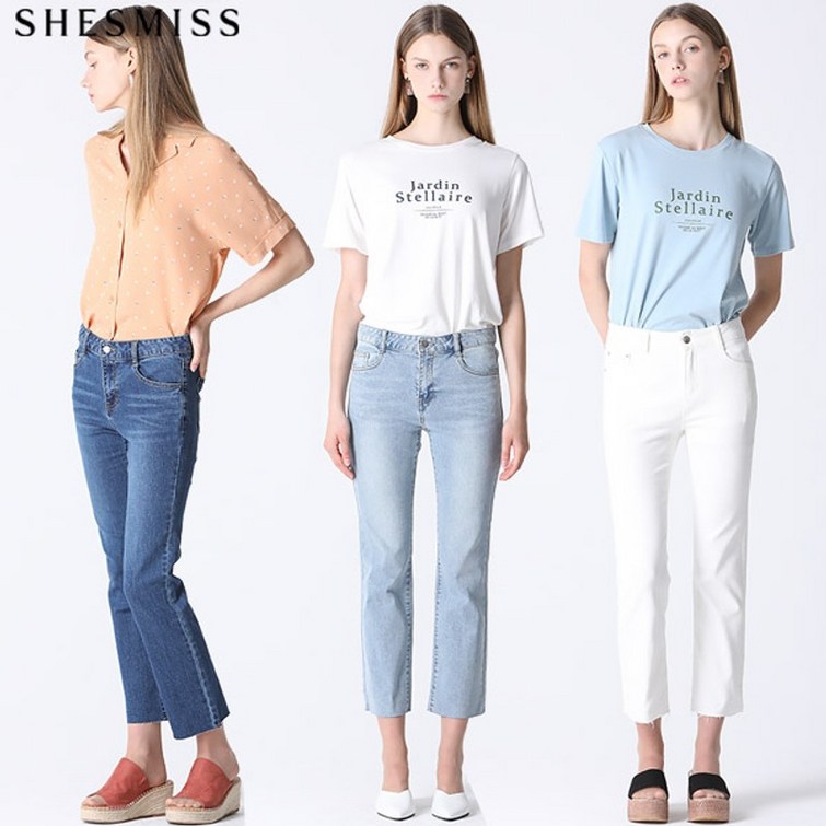 쉬즈미스 쿨 라이트 스티치 데님 팬츠 택가격 138000원 쉬즈미스 쿨 라이트 스티치 데님 팬츠 택가격 138000원