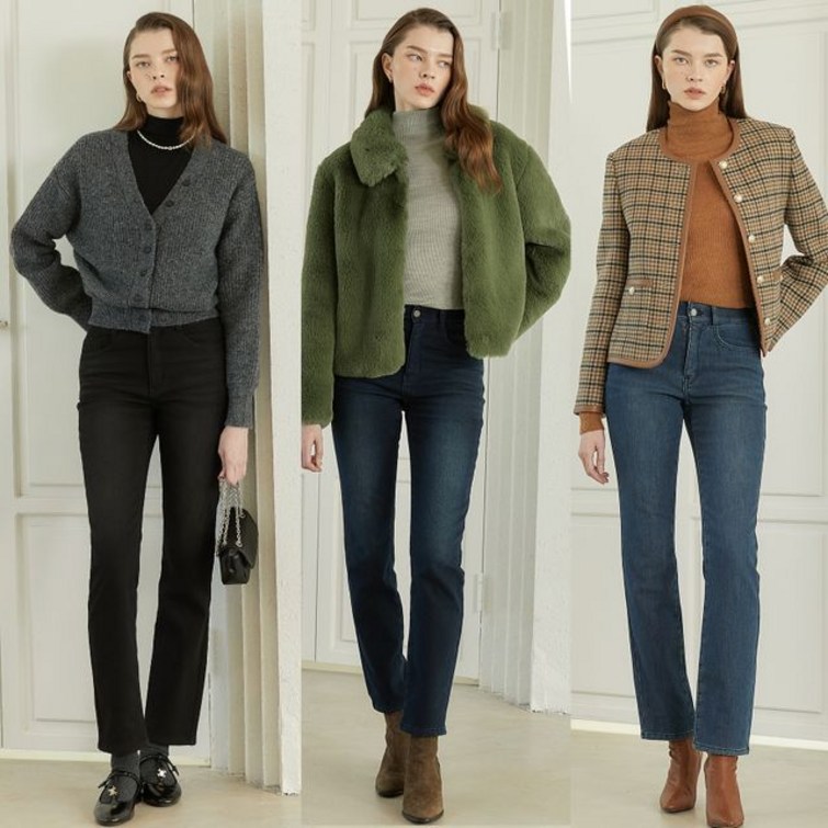 뱅뱅 여성 23FW 라이크라 본딩 데님팬츠 3종 뱅뱅 여성 23FW 라이크라 본딩 데님팬츠 3종